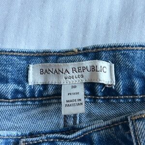 Banana Republic Women's Denim Wide Leg Jeans